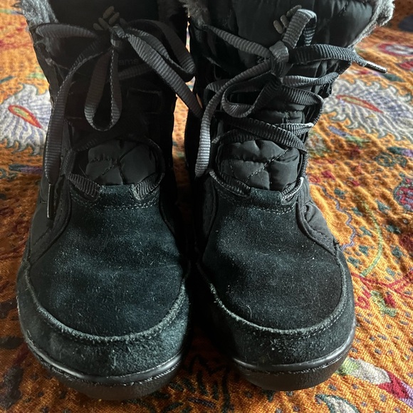 Columbia Midi Ice Queen Black Boots 8 - Picture 2 of 7